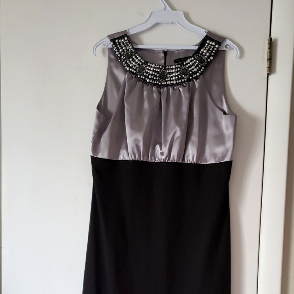 Tiana B. Size 10 black/sylver dress